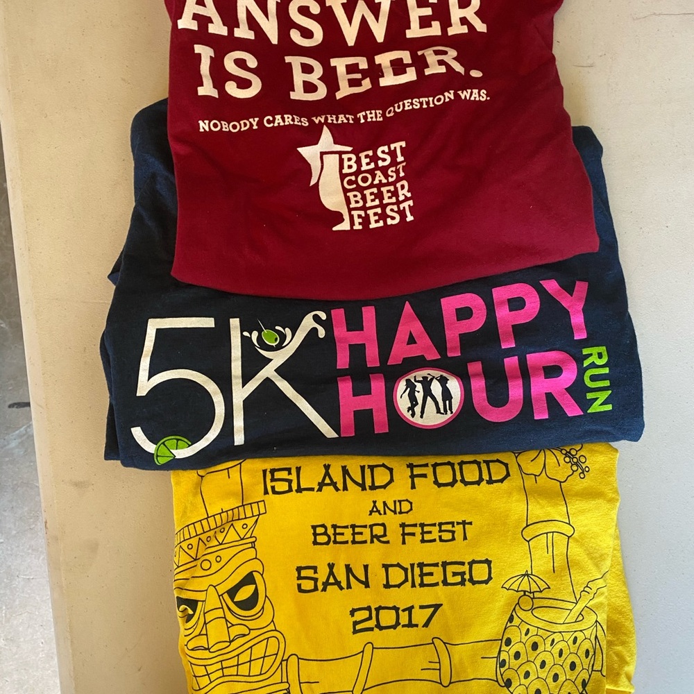 San Diego alcohol related volunteer shirts